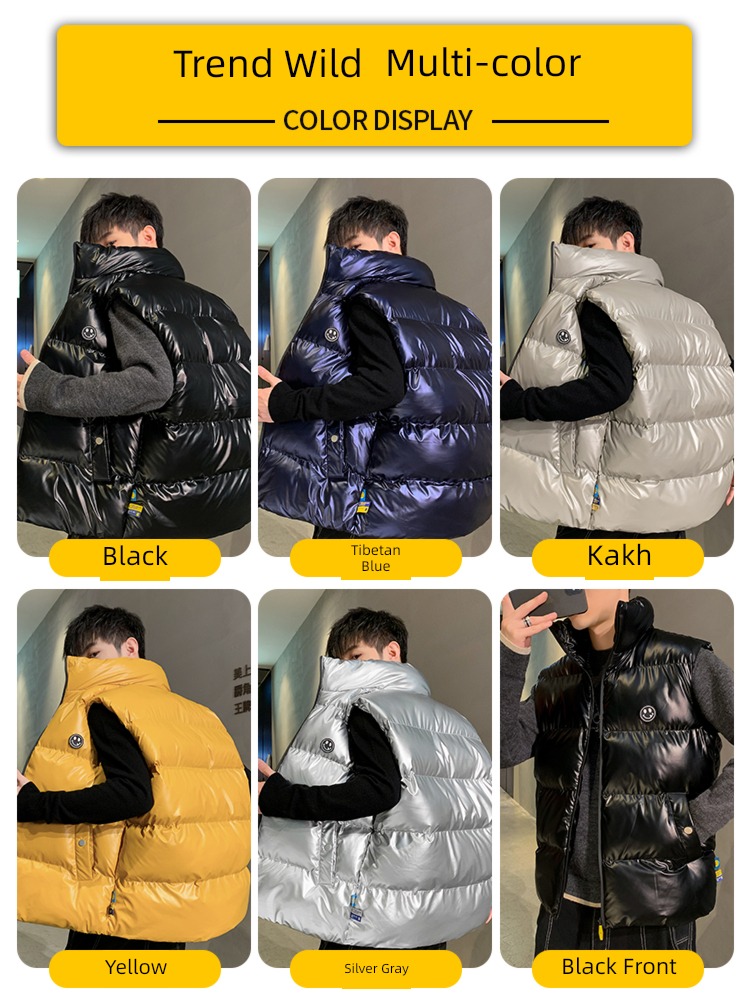Chaopai Down cotton Wear out vest spring and autumn Men's style Vest