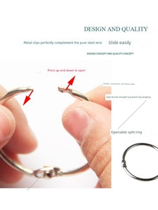 Curtain Clip Hooks, Thickened and Hardened Circular Clips, Stainless Steel Clips, Strong Hanging Hooks, Curtain Ring Acc