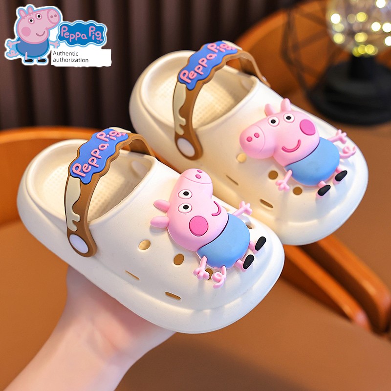 Peppa Pig Official Cartoon Slippers for Children Summer 2026 Home Bath Non-Slip Baby Outdoor Soft Sole Clogs — 8