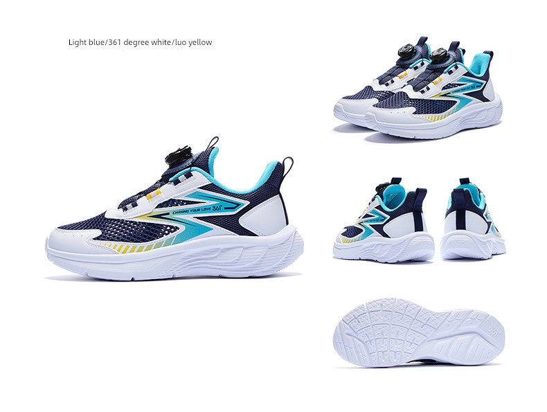 361 Degree Kidsren's Shoes, Kidsren's Running Shoes, Summer New Style Breathable Large Mesh Boys' Shoes, Youth Boys' Sports Shoes — 48