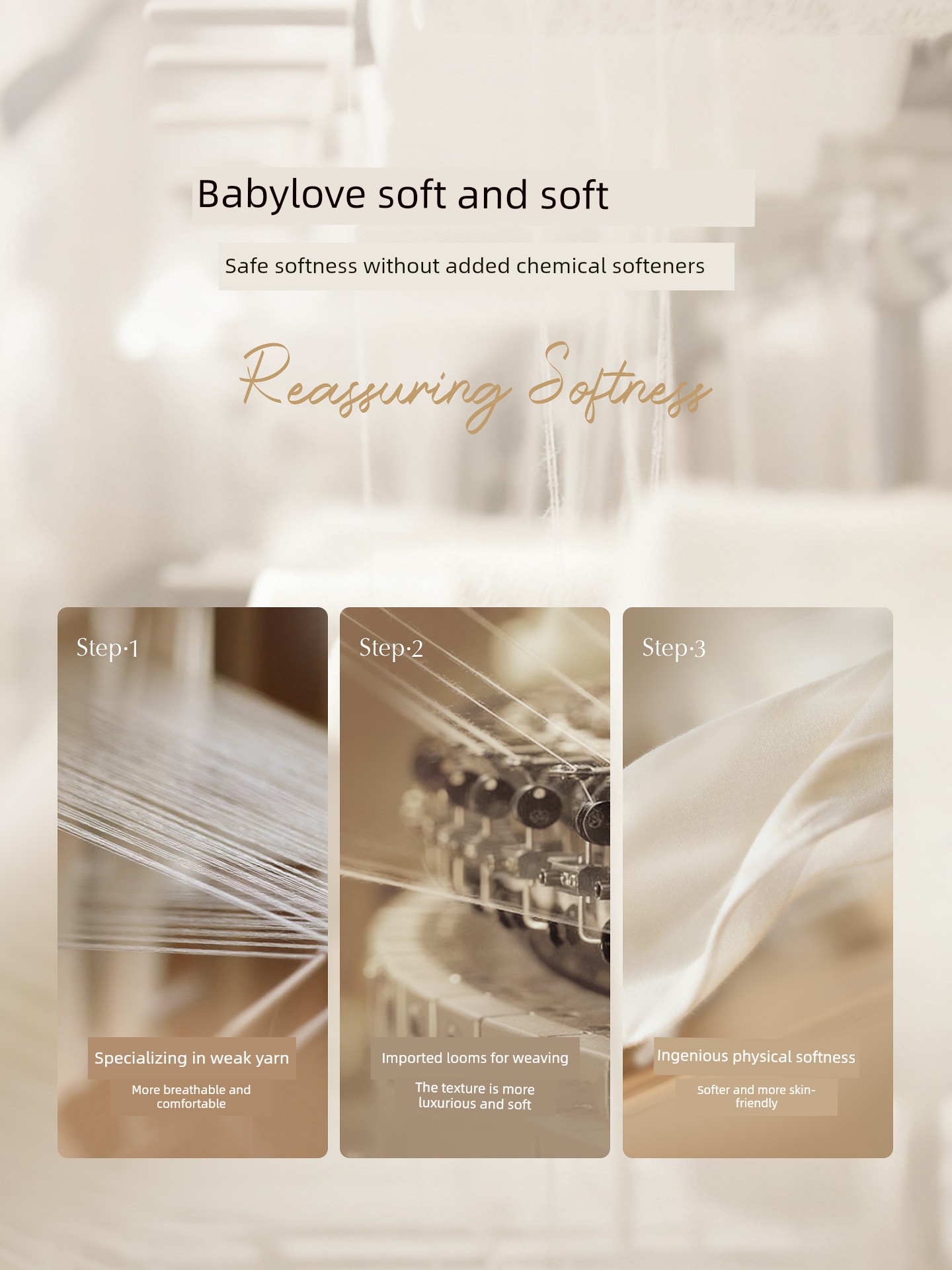 Babylove【Comfortable and Soft】Newborn Butterfly Romper Spring and Autumn Pure Cotton Baby Monk-Style Clothes Slightly Acidic for Hot Summer