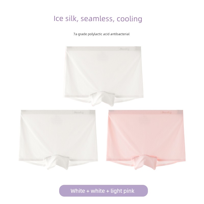 Girls' Boxer Briefs, Ice Silk Children's Summer Thin Style, Baby Girl's Four-Cornered Panties, Non-Binding Shorts for Girls — 5
