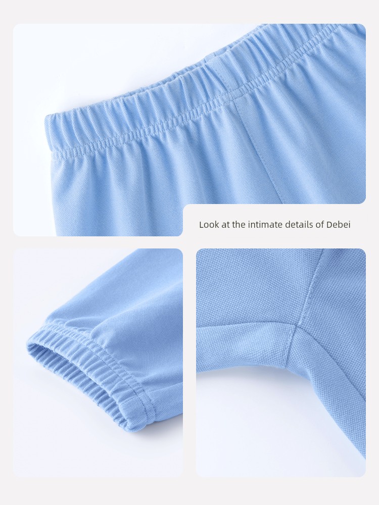 Snoopy Boys' Outfit Summer 2026 New Boys' Ice Silk Anti-Mosquito Pants Summer Short-Sleeve T-Shirt Children's Sportswear — 4