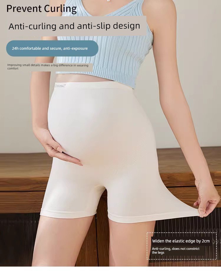 All-Cotton Maternity Safety Shorts and Underwear Two-In-One, Four-Season Anti-Exposure Insurance Shorts for Outerwear — 6