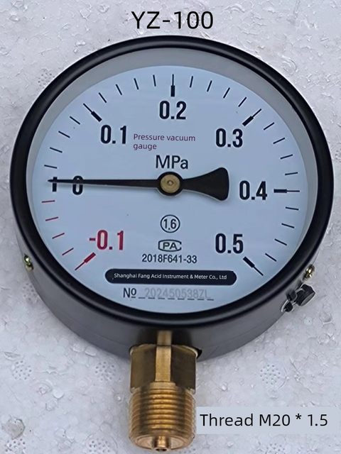 上海仪表径向安装压力真空表YZ-100 正负压表
