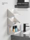 Mirror cabinet storage box bathroom washbasin cosmetics lipstick storage rack bathroom wall-mounted oblique finishing box