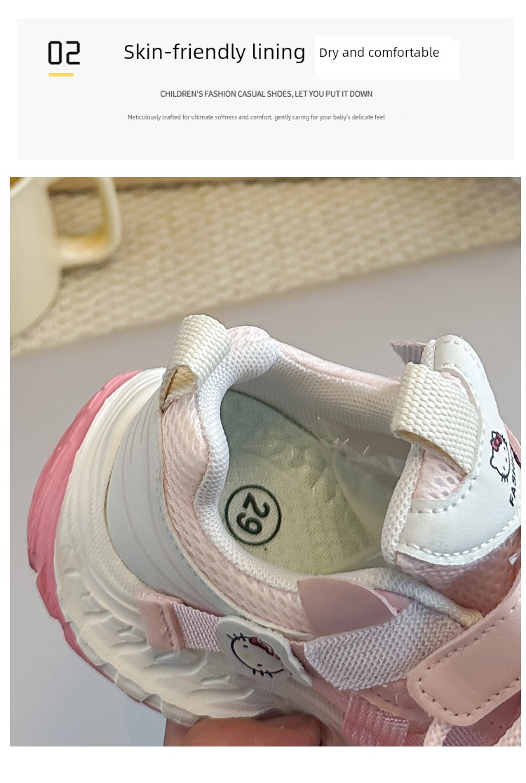 Astro Boy Girls' Shoes, White Sneakers, 2026 New Summer Soft-Soled Breathable Running Sports Mesh Shoes for Girls — 5