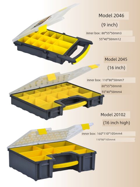Part storage box Household hardware tool box Multi-function portable electrician repair accessories screws can be detached on the vehicle