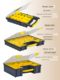 Part storage box Household hardware tool box Multi-function portable electrician repair accessories screws can be detached on the vehicle