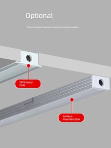Led Concealed Aluminum Alloy U-Shaped Slotted-Free Linear Lamp