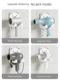 Home hair dryer storage rack without punching in bathroom hair dryer hanger bathroom air duct wall-mounted storage rack
