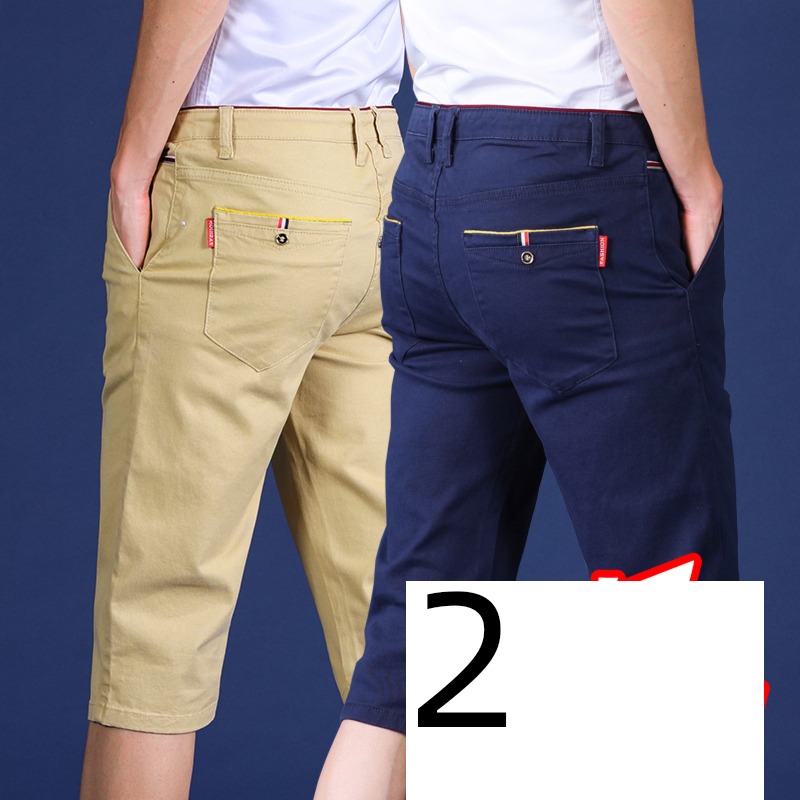 summer Thin money leisure time 7 points Wear out elastic force shorts