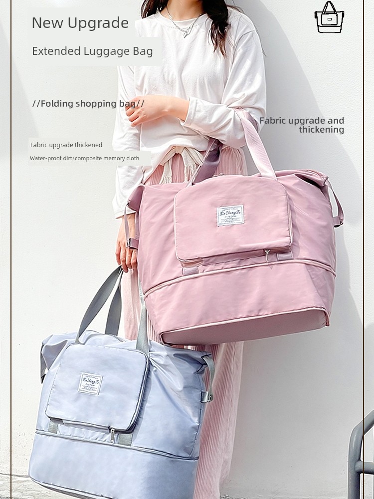 Maternity Special for Maternity Cosmetics Bag Large Capacity Lightweight Short Distance Folding Travel Bag Satchel Luggage Bag for Children — 2