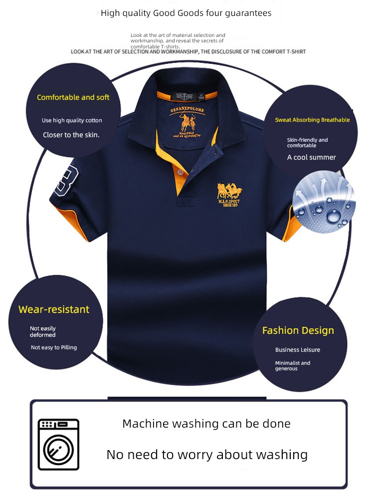 high-end Paul Half sleeve Please Put on your clothes Polo shirt