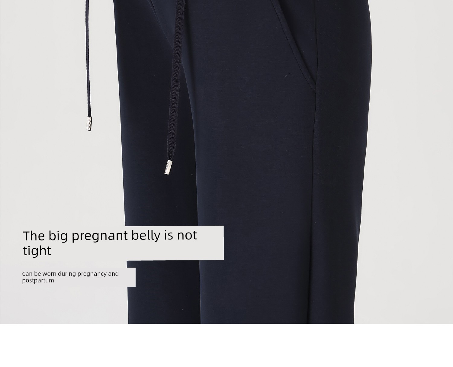 Maternity Pants for Summer, Thin Style for Outerwear, 2026 New Model, Low-Waist, Non-Tight, Straight Wide-Leg Pants for Petite Women, Suitable for Spring — 11