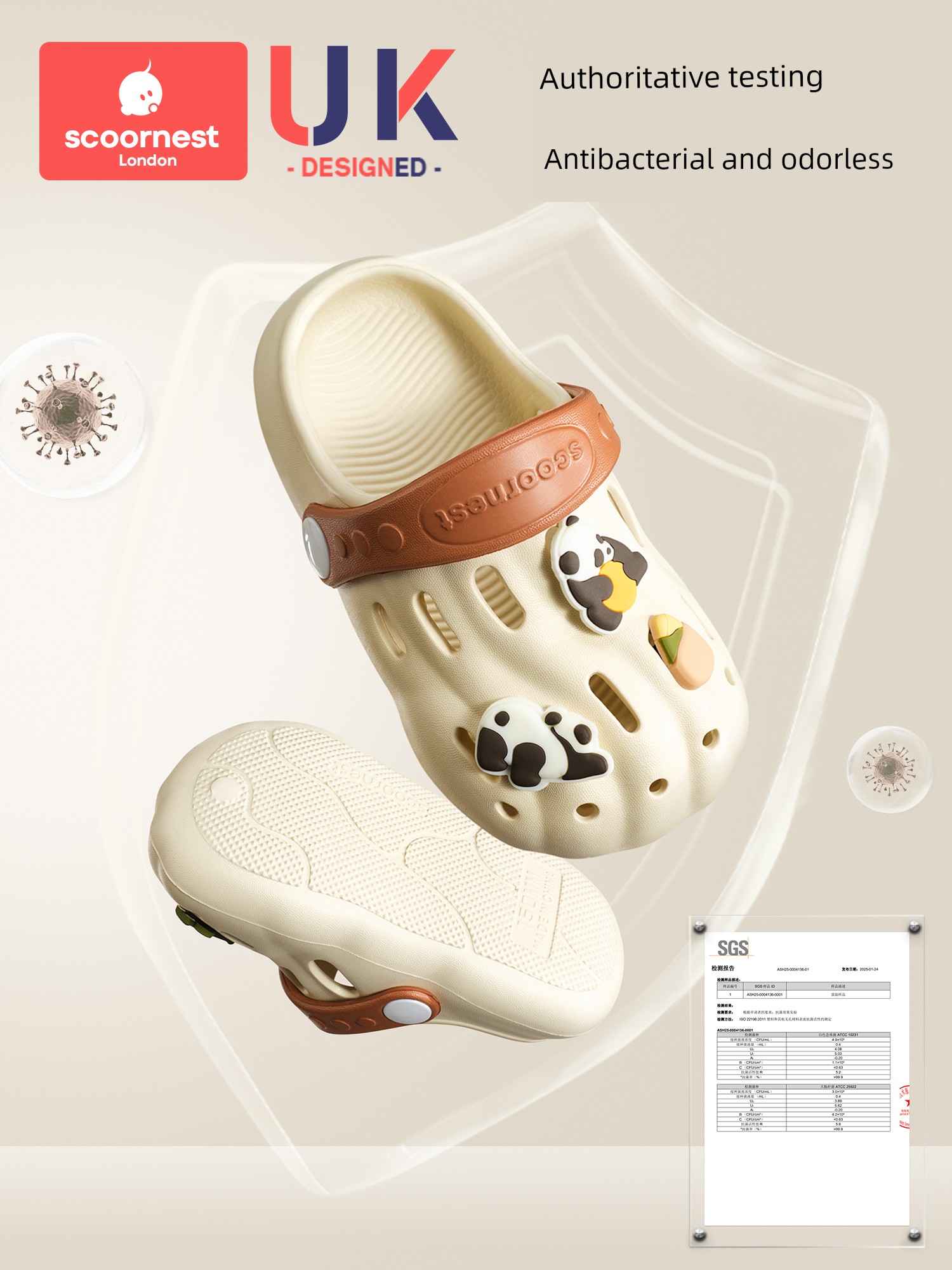 Kechao Kidsren's Clogs Summer Boys' Sandals Indoor Home Bathing Baby Beach Slippers Non-Slip Girls' Slippers — 3