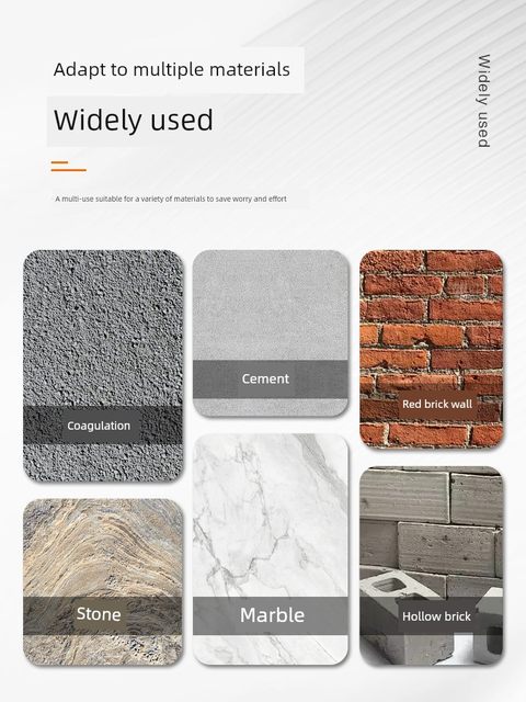 Extended impact drill bit square handle round handle electric hammer drill concrete cement through the wall four pits square head round head two pits