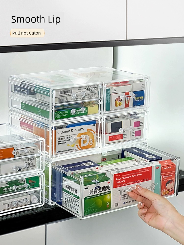 超大容量家用醫藥箱多層抽屜式分類收納輕鬆管理藥品