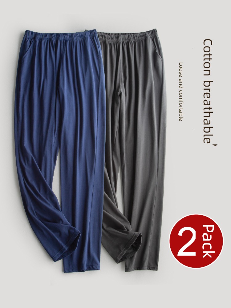 man Home easy Big size Spring and Autumn Cotton Pyjamas