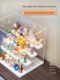 High-definition acrylic large capacity blind box storage display rack Pop Mart figure box model transparent dustproof doll