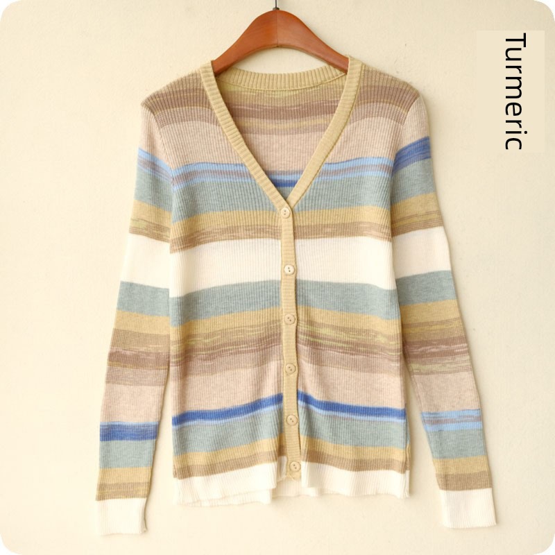 order V-neck Intermediate color wool blend  Thin money Early autumn clothes