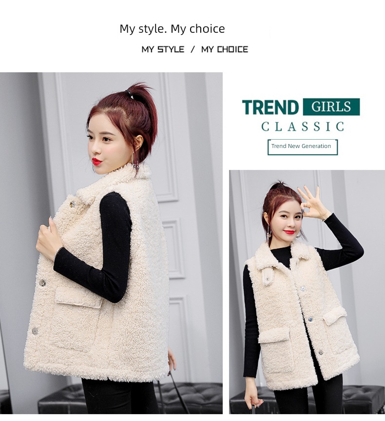 have cash less than that is registered in the accounts Fur in one vest waistcoat Lamb cashmere Vest