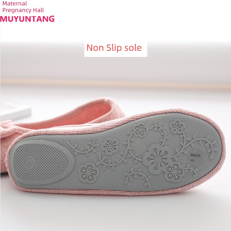 Autumn and Winter Indoor Pure Cotton Maternity Confinement Shoes — 4