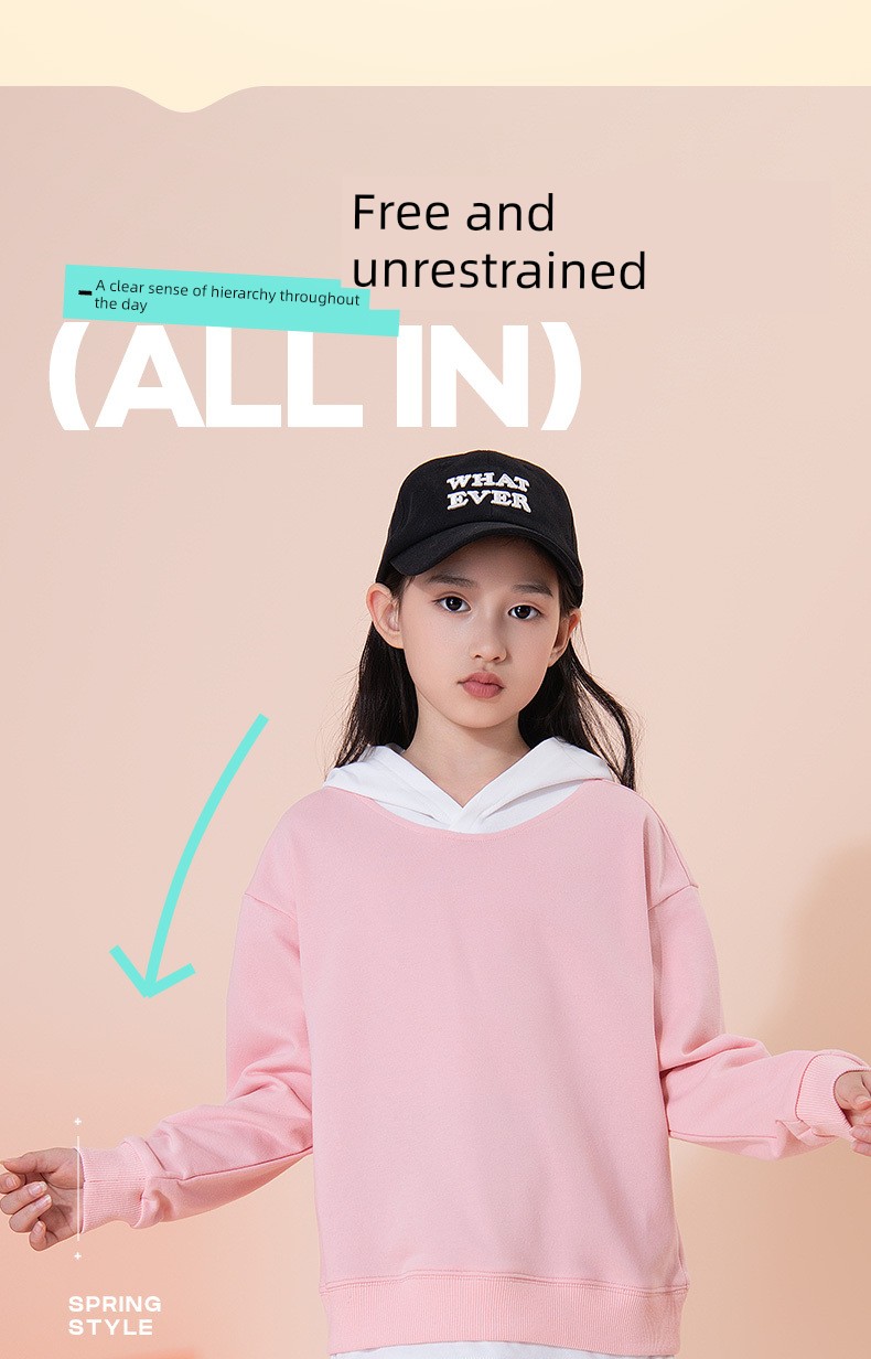 Pull-Back Children's Sweatshirt for Spring and Autumn, Boys' Sports Long-Sleeve, Girls' Autumn Clothing, Boys' Summer Casual Autumn Outfit for Older — 6