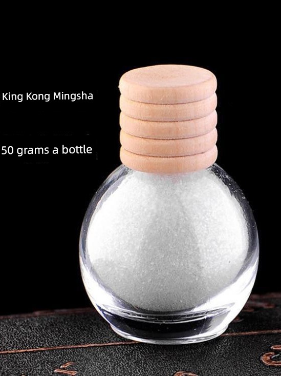 Jingangming Sand Small Bottle of Jingangming Sand Six-Way Jingang Mantra Bright True Words Hui Law Master Golden Bright Sand