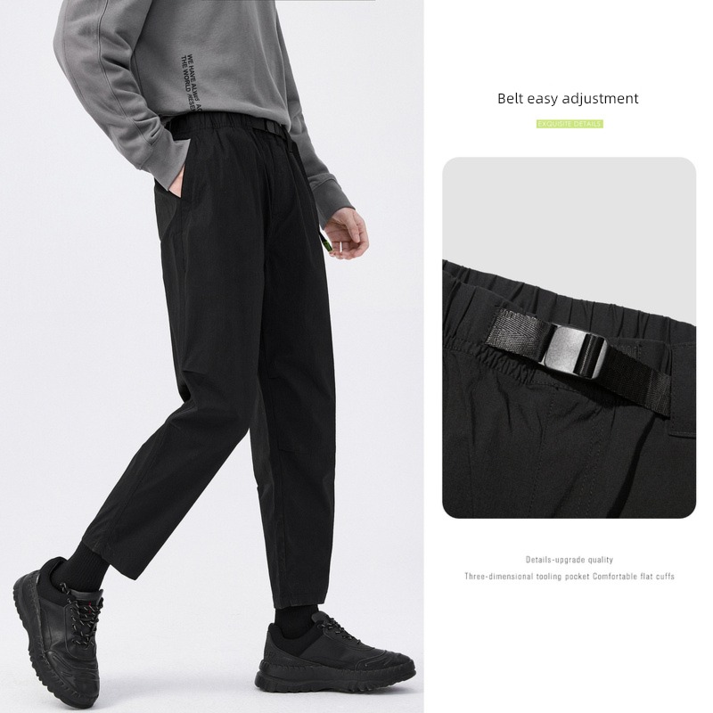 Senma Polychromatic jogging fashion Simplicity Nine points Casual pants