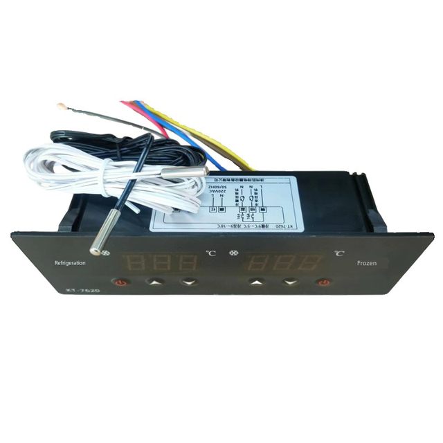 Four-six-door refrigerator dual-temperature electronic temperature controller refrigeration and high-bright digital display panel KT-7620