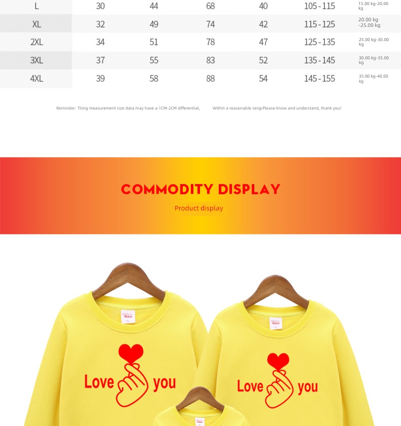 Internet celebrity mother and daughter whole family fashion Sweater With children