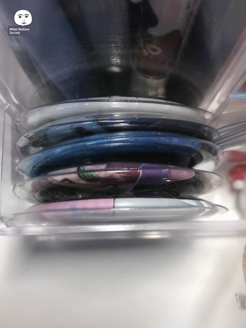 Thickened to go out round 58mm cm small bars transparent invisible badge millet storage protective sleeve membrane shell support