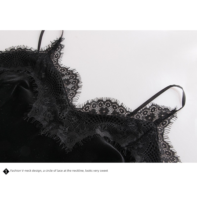 Autumn and winter black swan Temptation velvet Dress