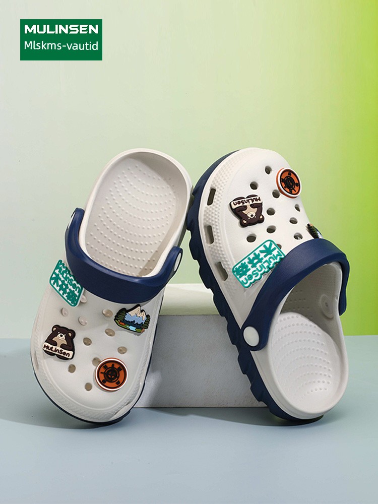 Mulinsen Children's Clogs for Boys, 2026 New Summer Model, Boys' Slippers, Non-Slip, Silent, for Older Children, with a Soft Stepping Feel — 3