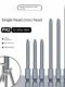 German material batch head standard hexagonal handle lengthened air batch head power tool special driver head screw screw head