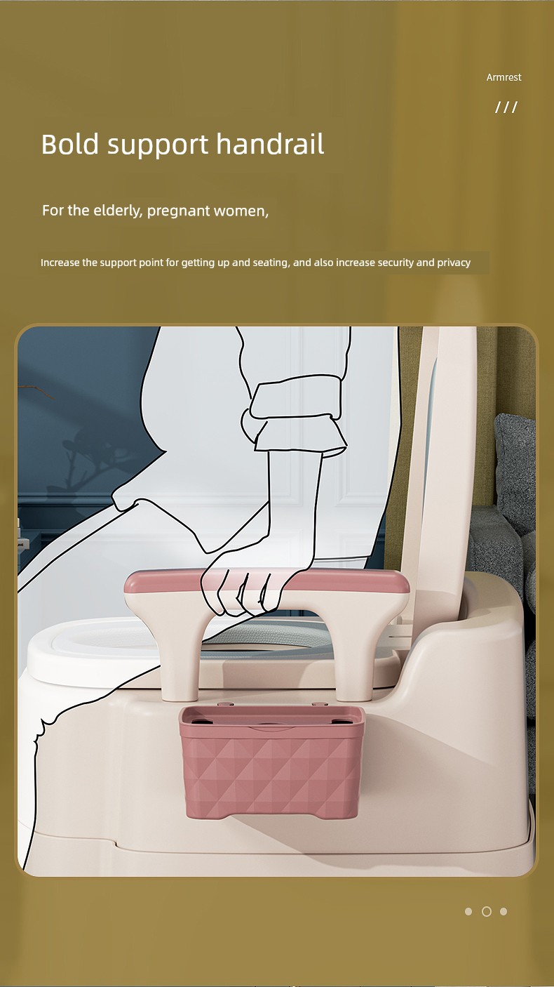 Movable For Home Elderly Deodorizing Filter Indoor Toilet — 10