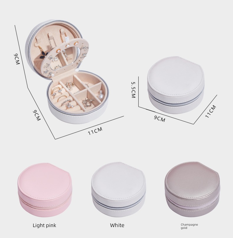 Portable Ear Studs Earrings the republic of korea Ins wind Jewelry box
