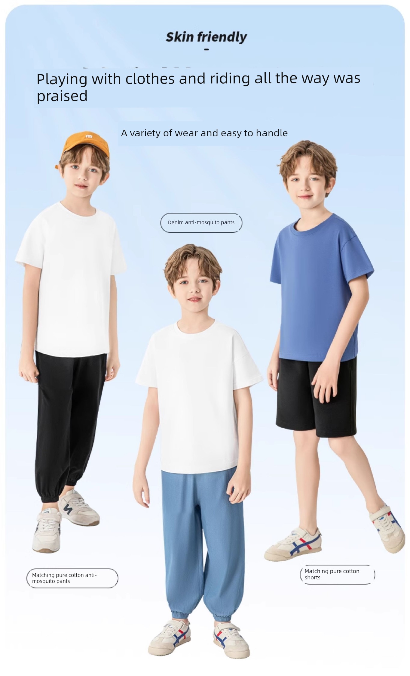 Jeanswest Boys' Short-Sleeved T-Shirt, Pure Cotton Summer Clothing, Boys' Tops, Children's Clothing, Big Kids' Clothing, 2026 New Summer Style — 13