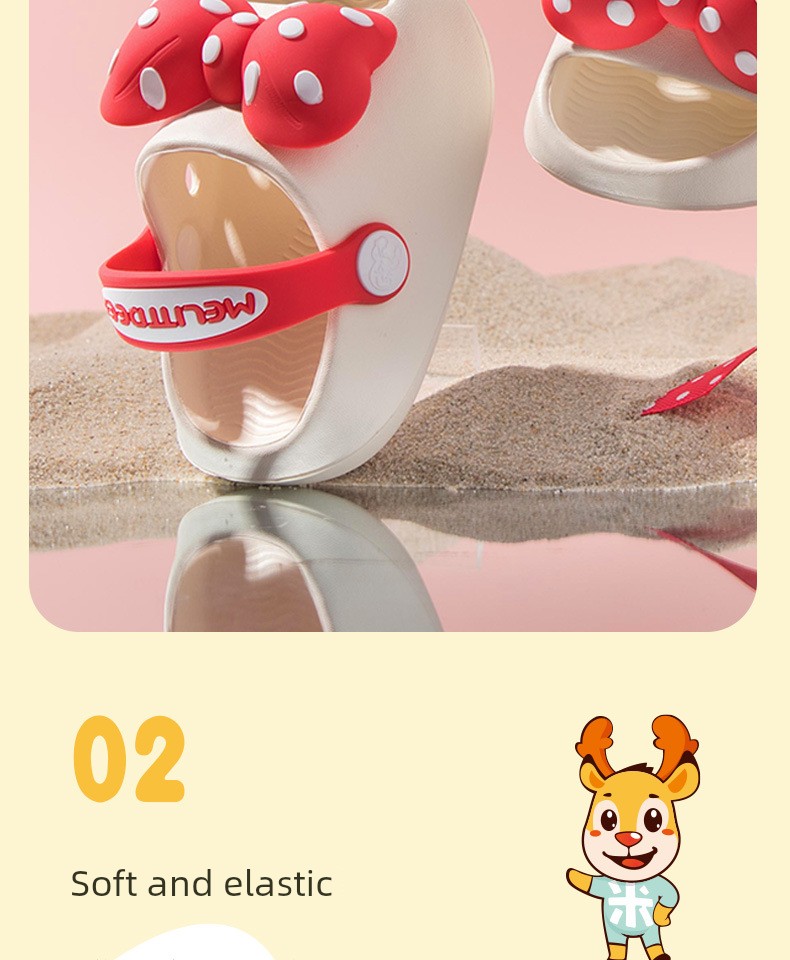 Japanese Imported Summer New Children's Slippers, Cute Cartoon Soft-Soled Indoor and Outdoor Strap-On Children's Clogs — 8