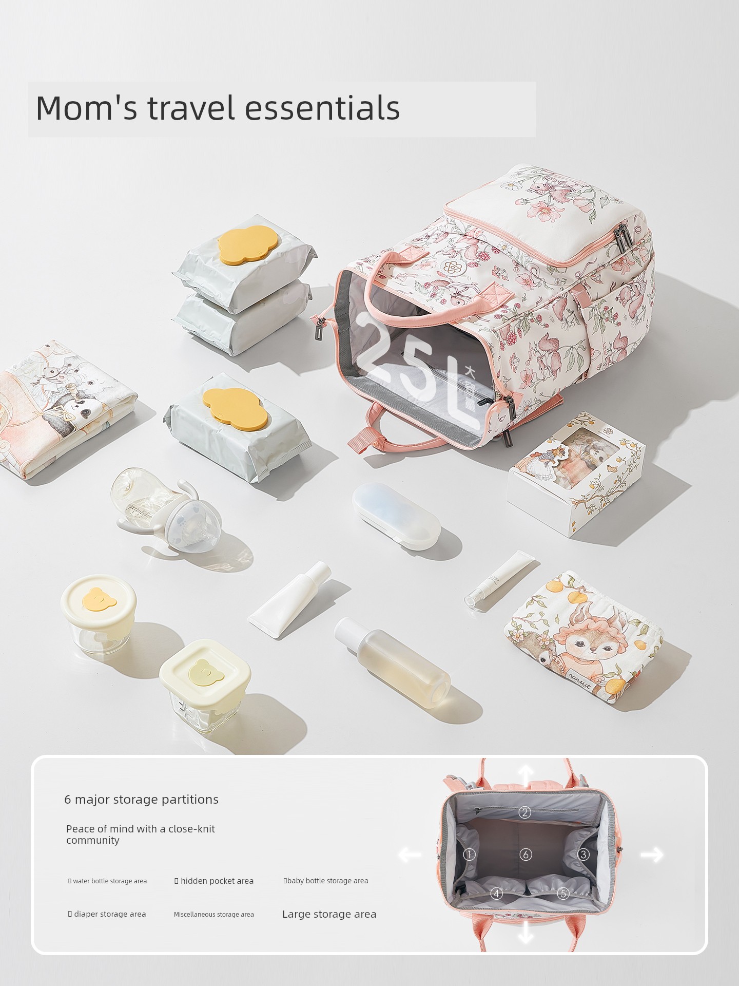 Bubbletree Mommy Bag Large Capacity Mother and Baby Lightweight Bag for Going Out New Style Multi-Functional Backpack — 2