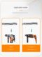 Extended impact drill bit square handle round handle electric hammer drill concrete cement through the wall four pits square head round head two pits