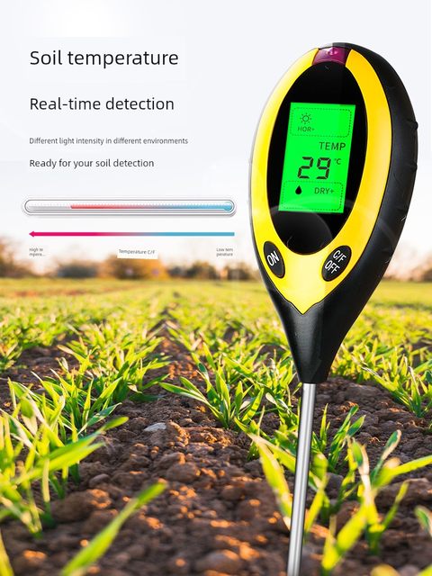 Soil moisture detector Hygrometer PH value detection pen Moisture pH tester High-precision household gardening