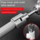 New 4-point 6-point water pipe universal electric inner and outer wire integrated wire opener plate tooth tool thread tapping tap