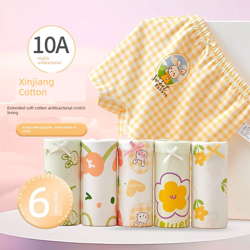 Girls' Underwear for Junior High School Students, Pure Cotton, Class A, Four-Corner Boxer Shorts That Don'T Pinch the Buttocks, for Older Girls — 5
