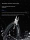 Mini handmade point-nosed pliers small stainless steel curved pliers small pliers round mouth jewelry pliers side cut jewelry tool