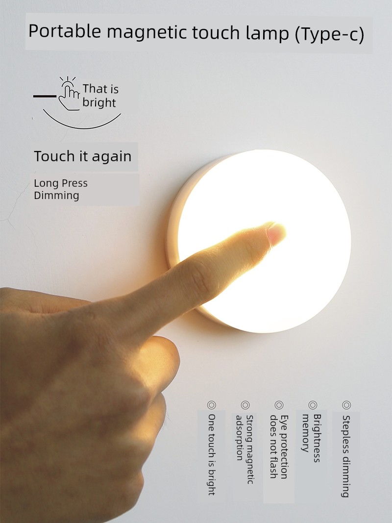 Led Magnetic Suction Power Outage Backup Baby Energy Saving Small Night Lamp