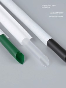 Color Pointed Toe Brown Packing Paper Bubble Tea Lengthened Straw