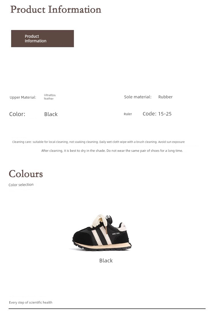 Baby Sneakers Autumn and Winter Fleece-lined Two Cotton Baby Soft Bottom Toddler Shoes Boy's Thin Shoes Girls' Casual Shoes — 3