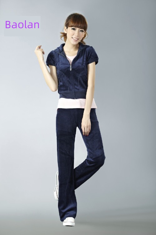 Clearance velvet Net color low-waisted Big size Short sleeve trousers